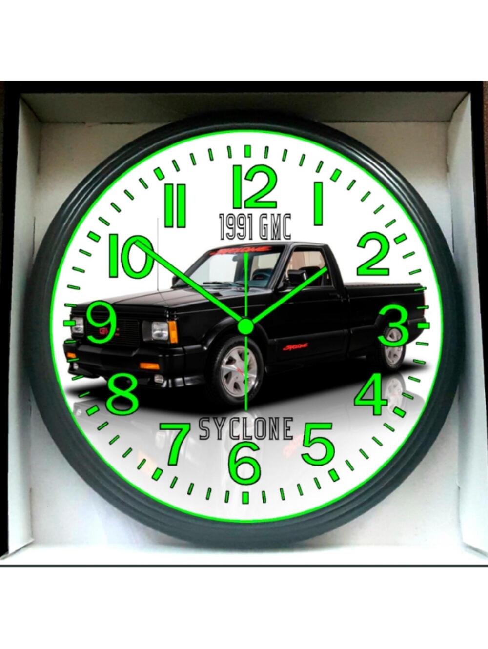 1991 GNC Cyclone Glow In The Dark Wall Clock New!